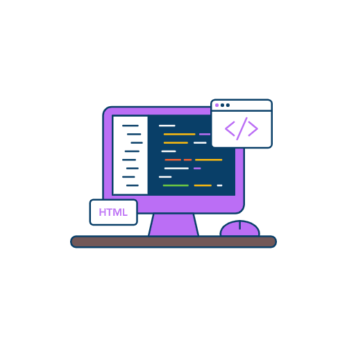 web development illustration